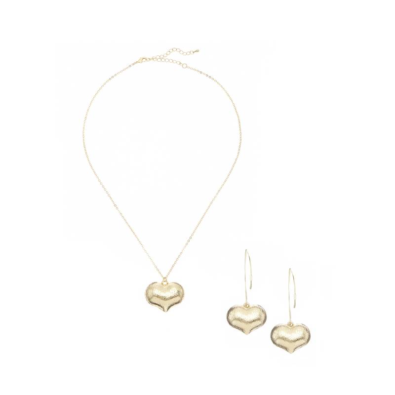 LASCANA Ohrring und Ketten Set Damen goldfarben Gr. LASCANA Ohrring und Ketten Set Damen goldfarben Gr. von Lascana
