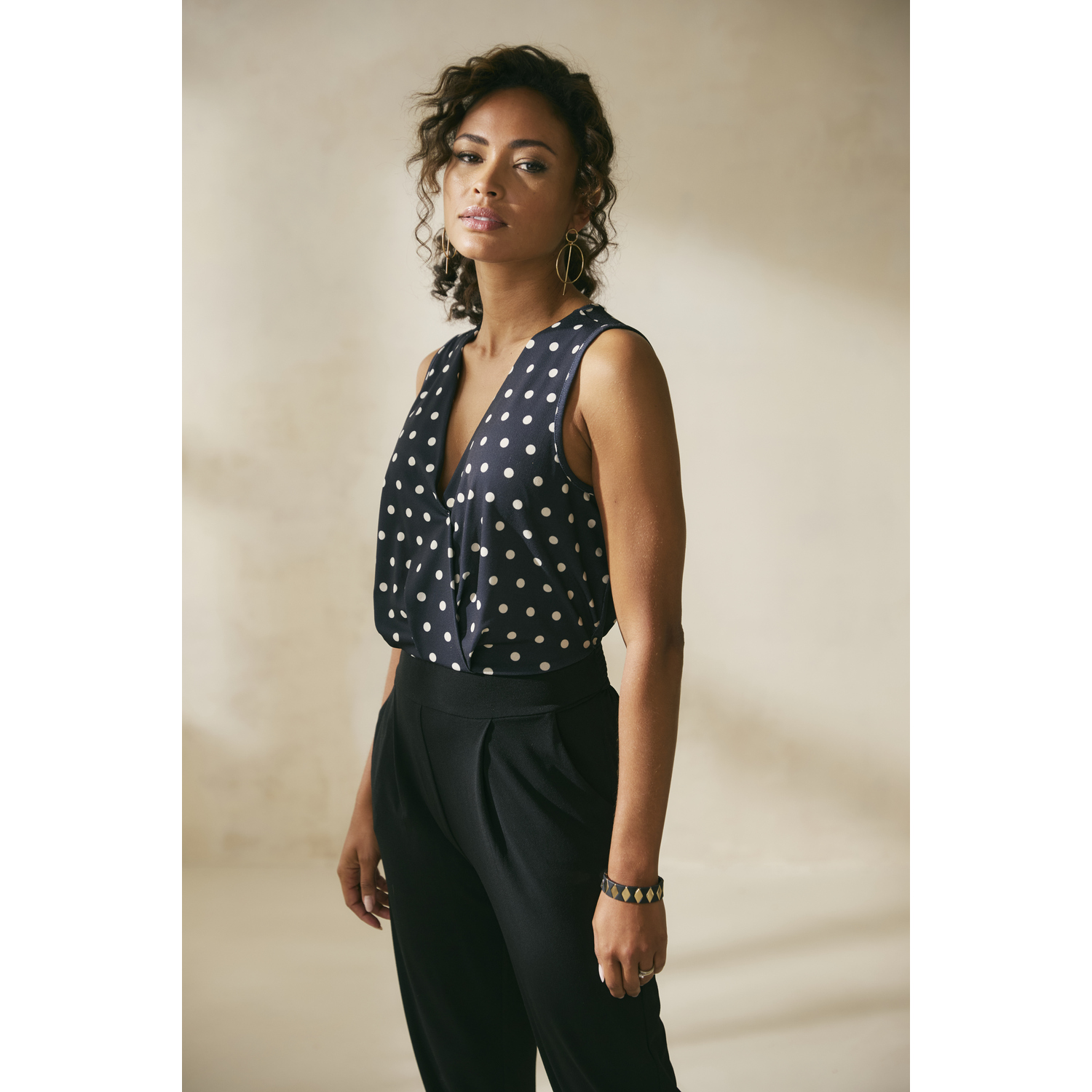 LASCANA Overall Damen schwarz-creme-bedruckt Gr.34 von Lascana