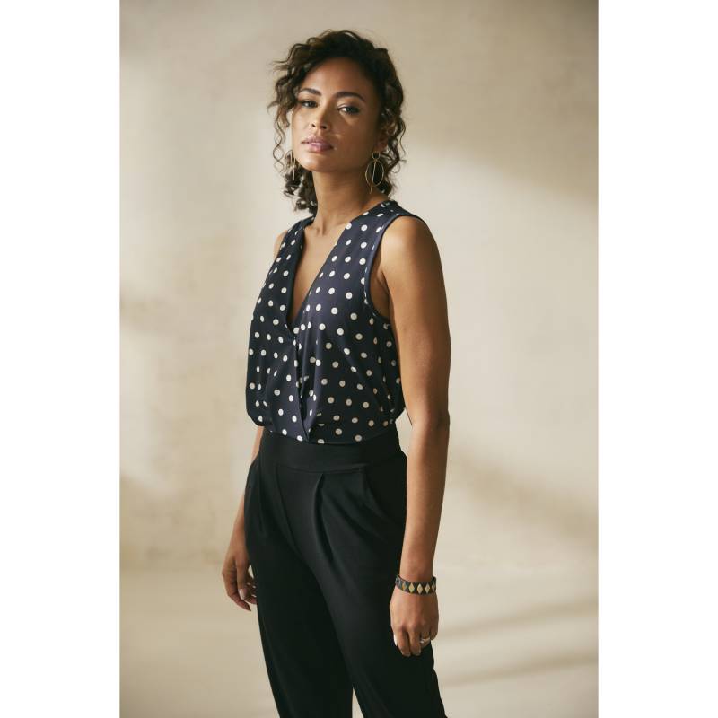 LASCANA Overall Damen schwarz-creme-bedruckt Gr.34 von Lascana