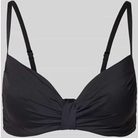 LASCANA PLUS SIZE Bikini-Oberteil mit Hakenverschluss in Black, Größe 42/E von Lascana