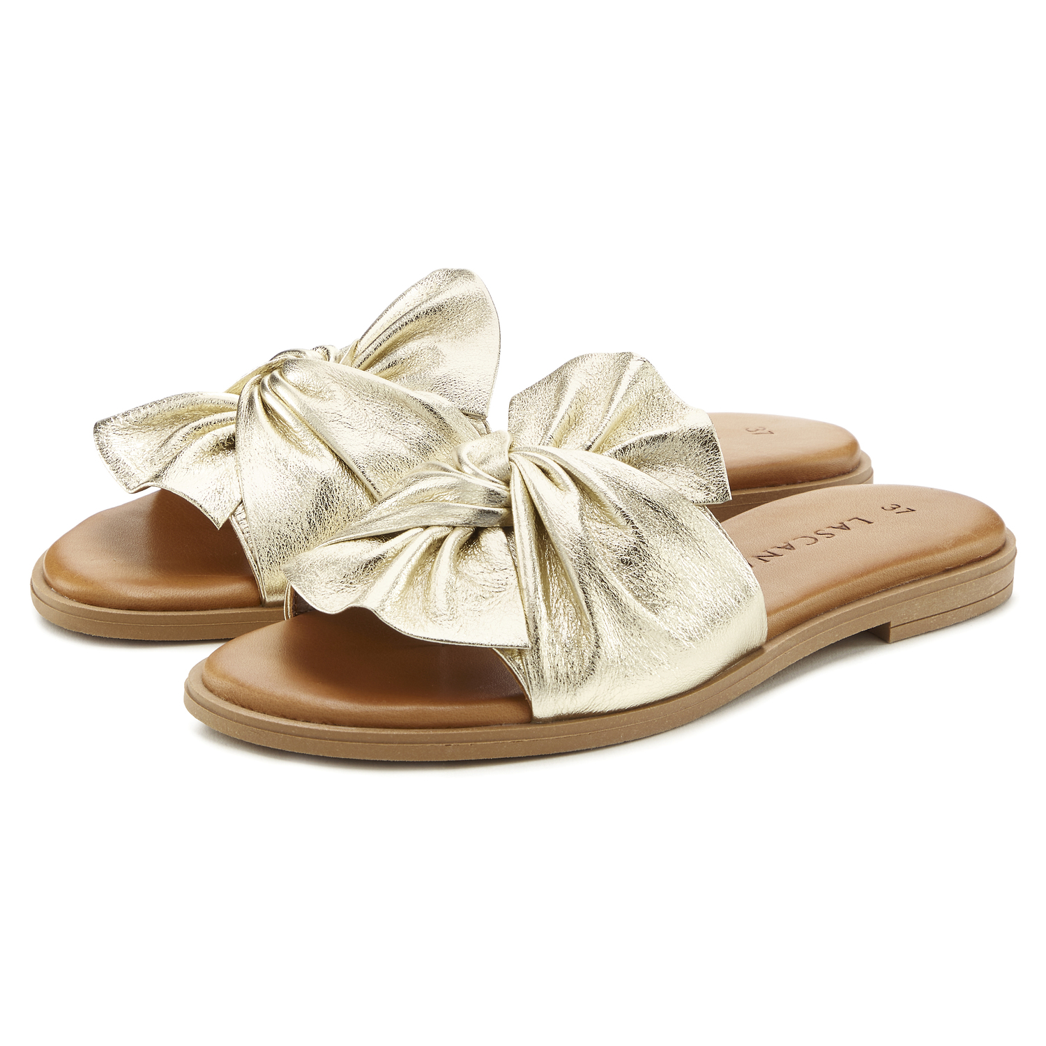 LASCANA Pantolette Damen goldfarben Gr.40 von Lascana