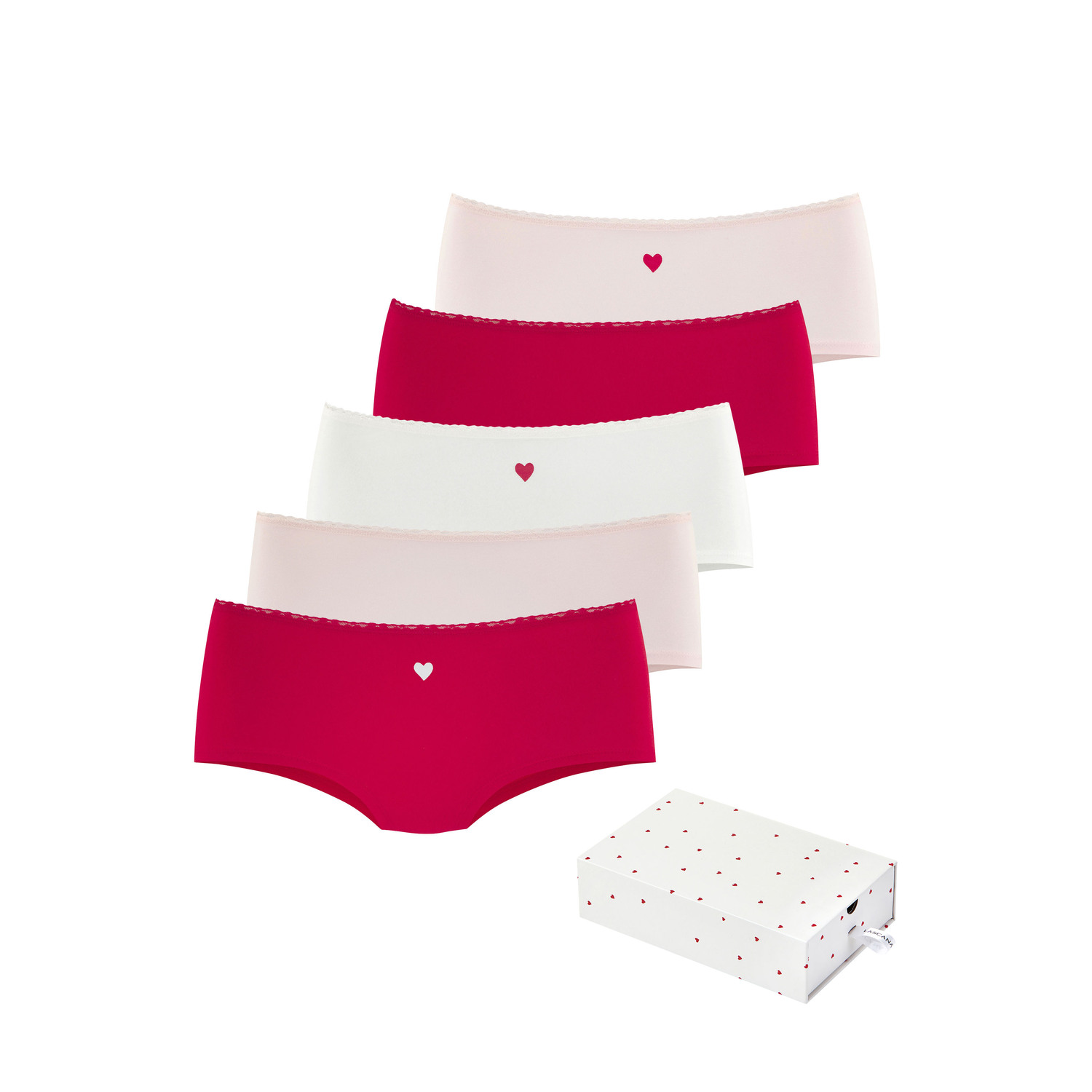 LASCANA Panty Damen rot, creme, rosa Gr.36/38 von Lascana