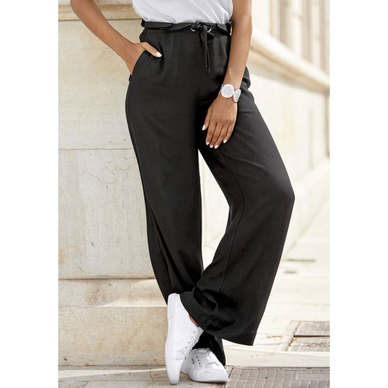 LASCANA Paperbag-Hose Damen schwarz Gr.36 von Lascana