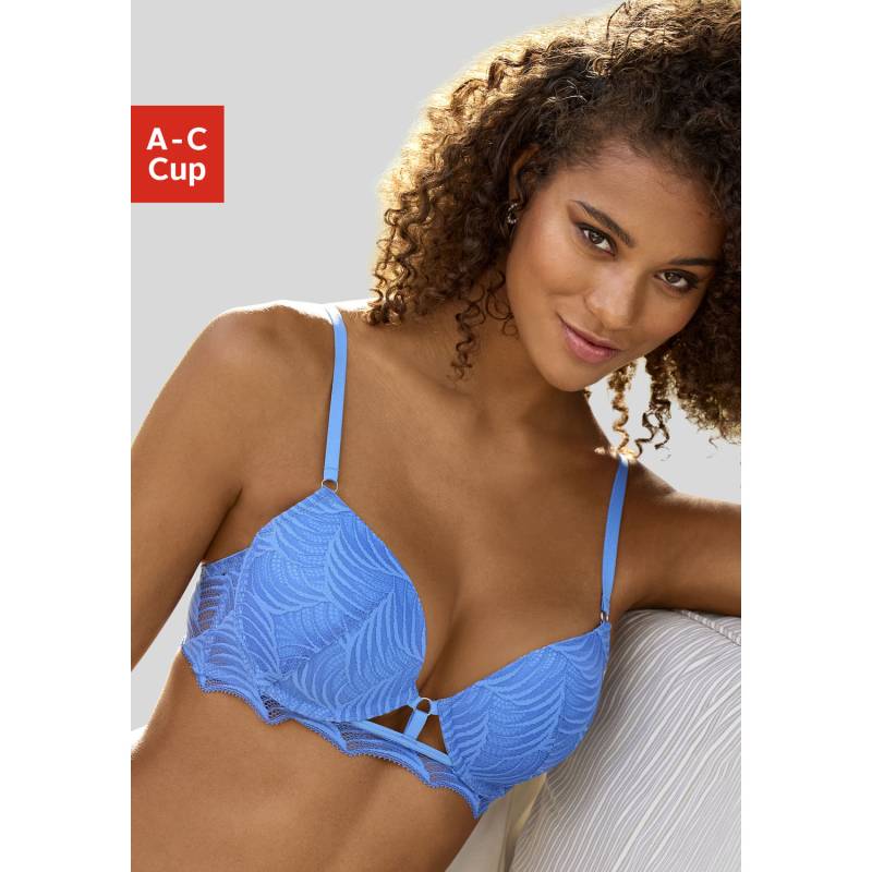 LASCANA Push-up-BH Damen blau Gr.80C von Lascana