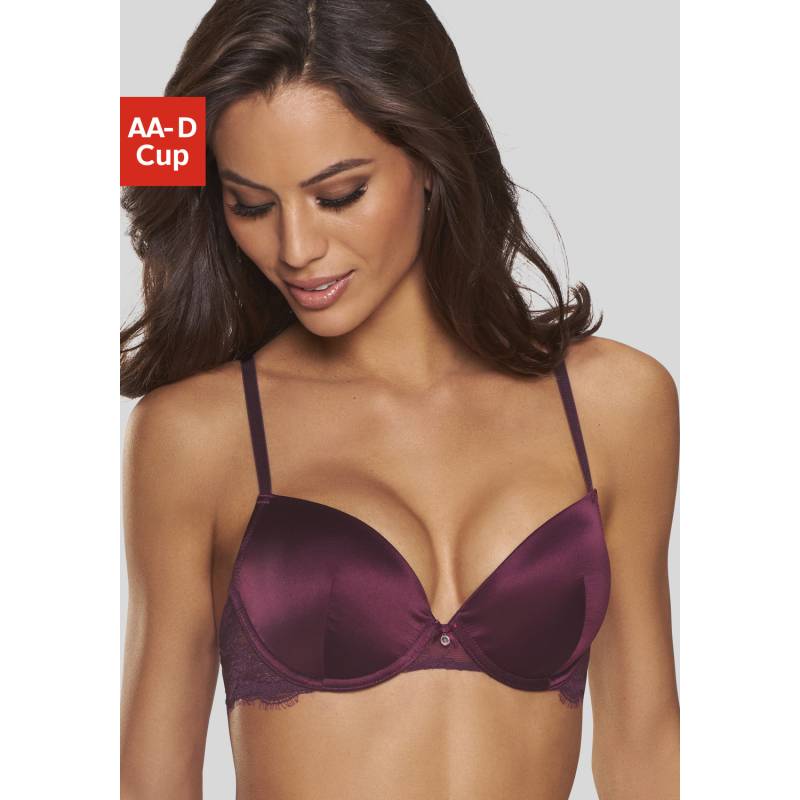 LASCANA Push-up-BH Damen bordeauxrot Gr.85D von Lascana