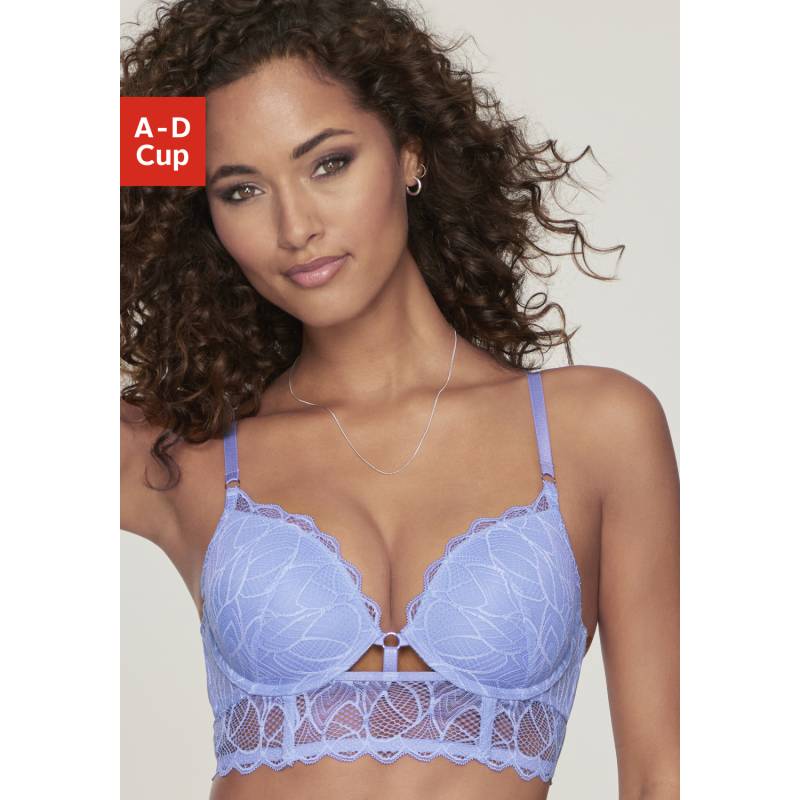 LASCANA Push-up-BH Damen kornblumenblau Gr.75D von Lascana