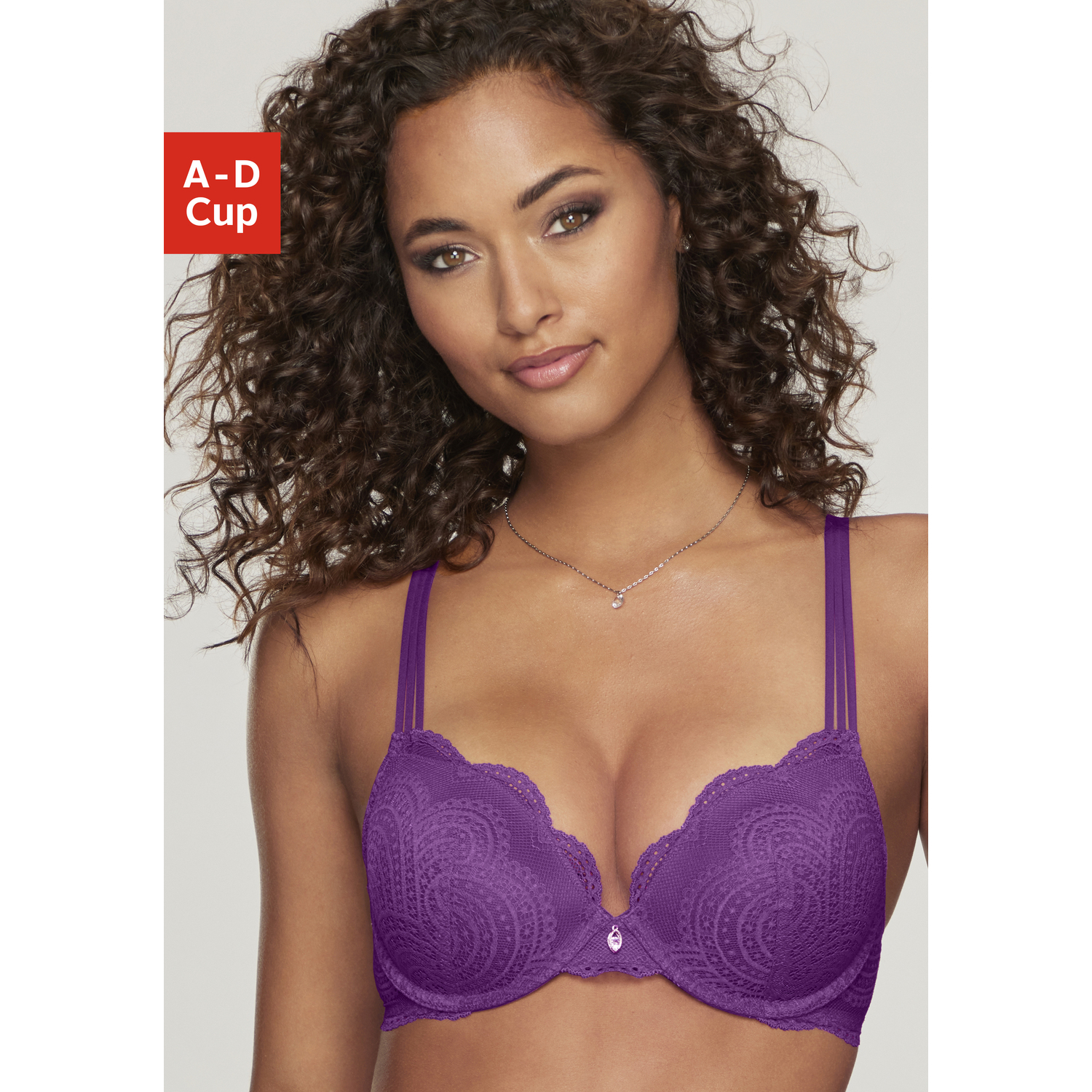LASCANA Push-up-BH Damen lila Gr.75C von Lascana