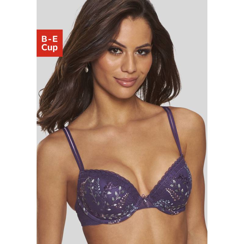 LASCANA Push-up-BH Damen pflaume-bunt Gr.75D von Lascana