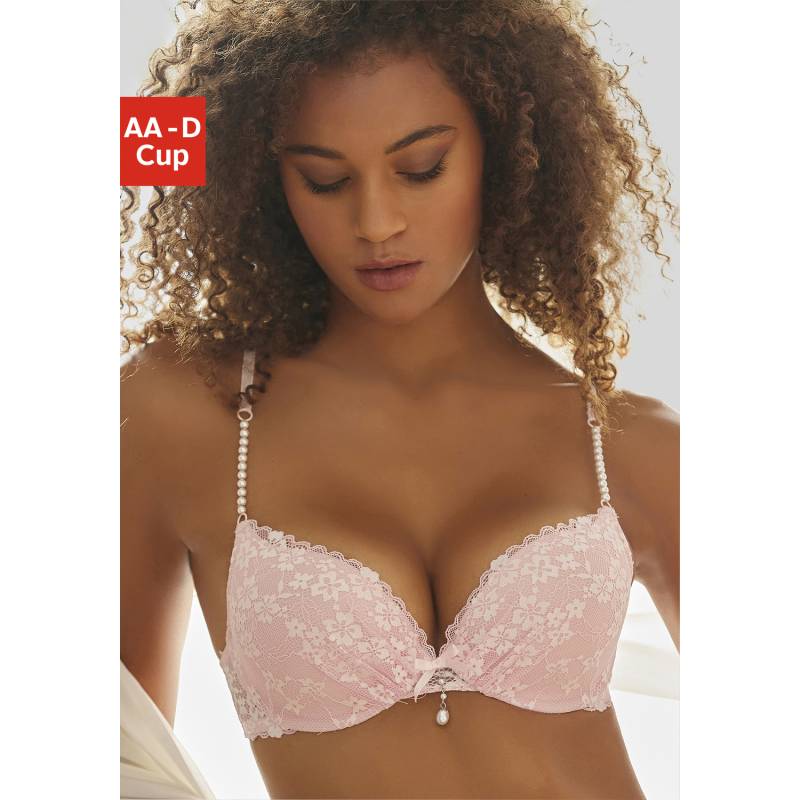 LASCANA Push-up-BH Damen rose-creme Gr.85B von Lascana