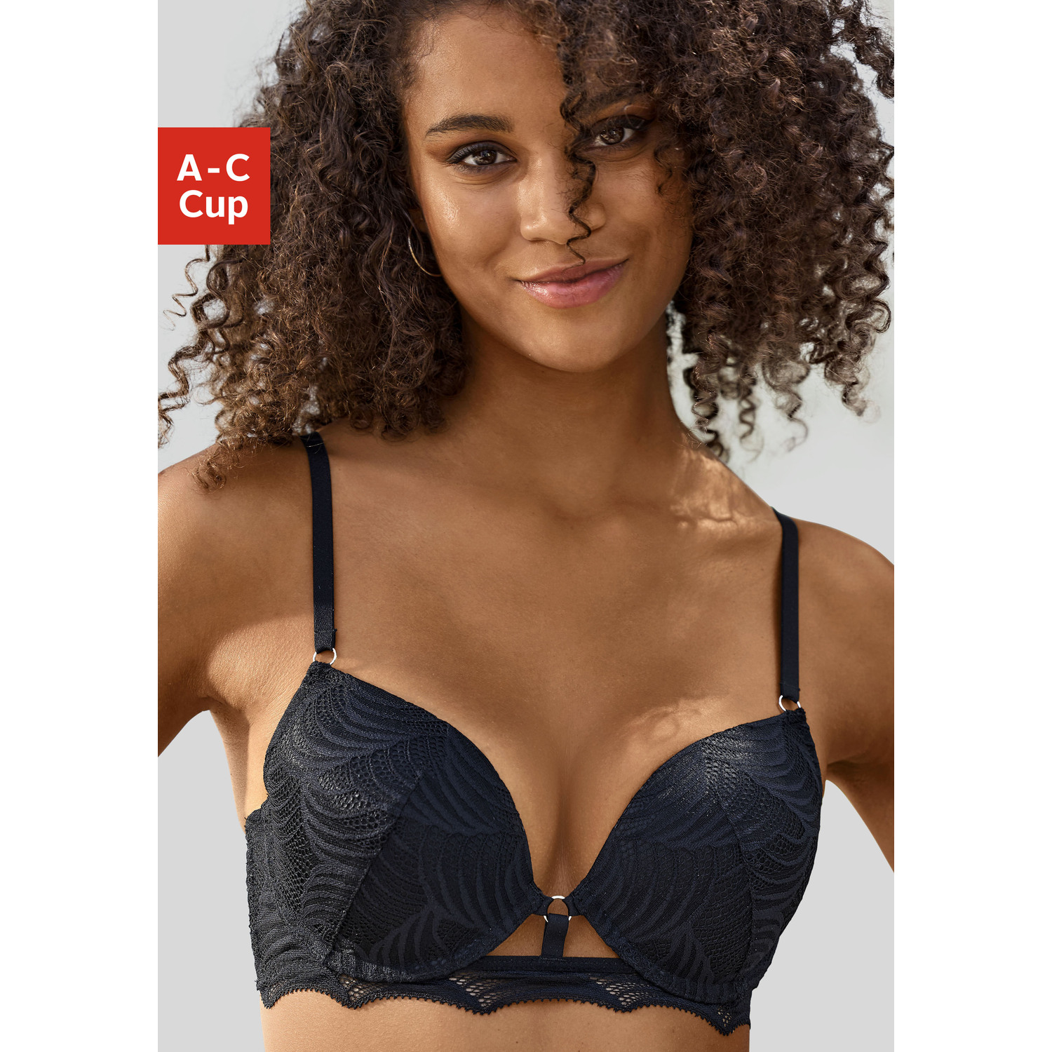 LASCANA Push-up-BH Damen schwarz Gr.80A von Lascana