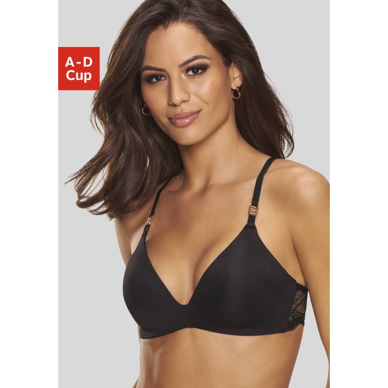 LASCANA Push-up-BH Damen schwarz Gr.80C von Lascana