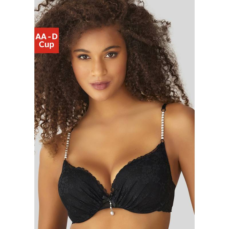 LASCANA Push-up-BH Damen schwarz Gr.85B von Lascana