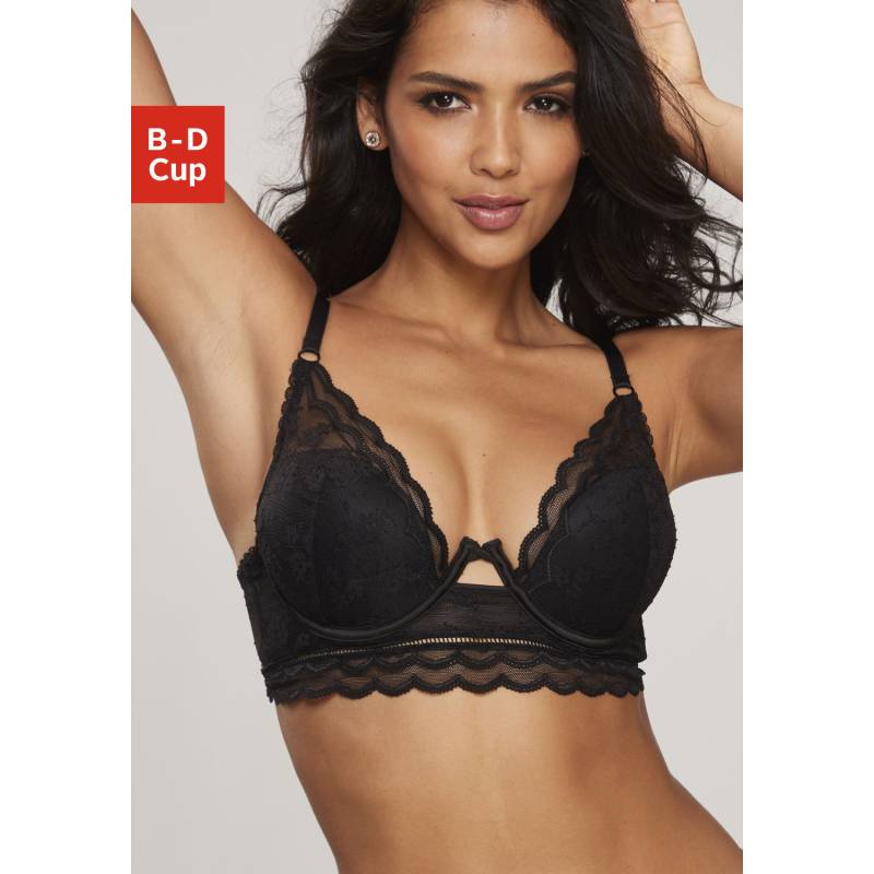 LASCANA Push-up-BH Damen schwarz Gr.85C von Lascana