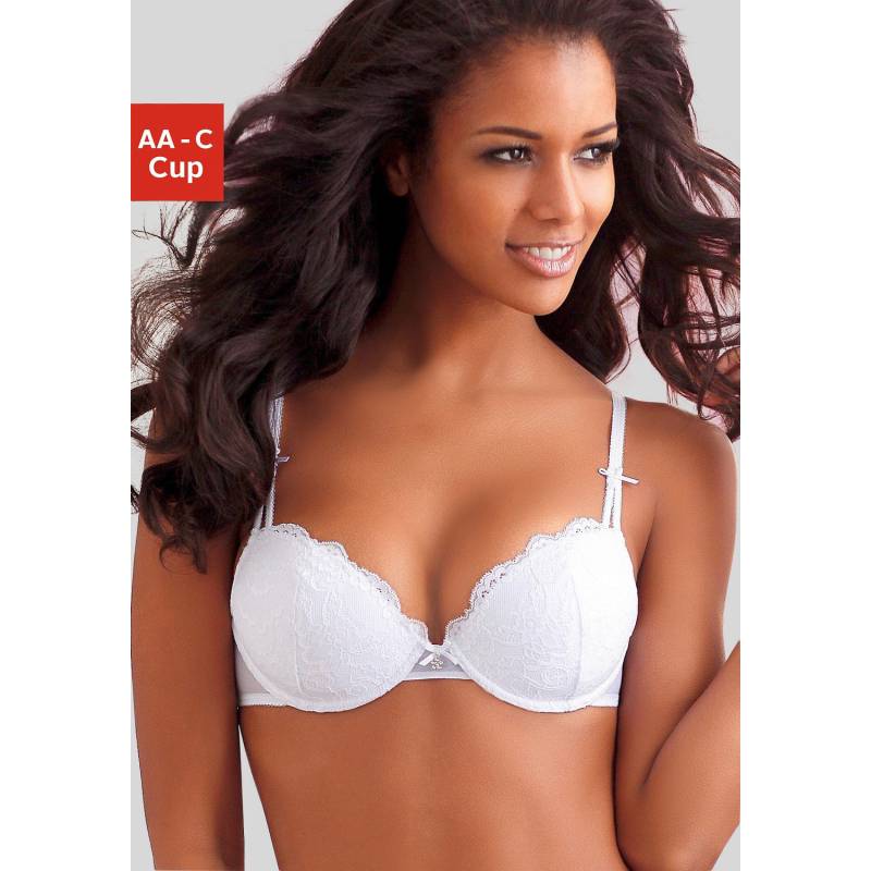 LASCANA Push-up-BH Damen weiß Gr.80C von Lascana