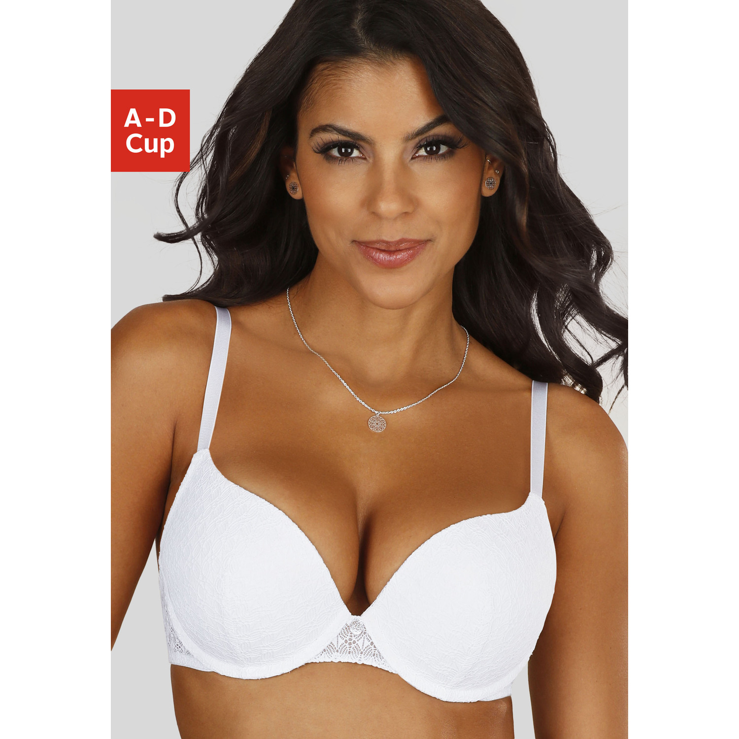 LASCANA Push-up-BH Damen weiß Gr.80D von Lascana