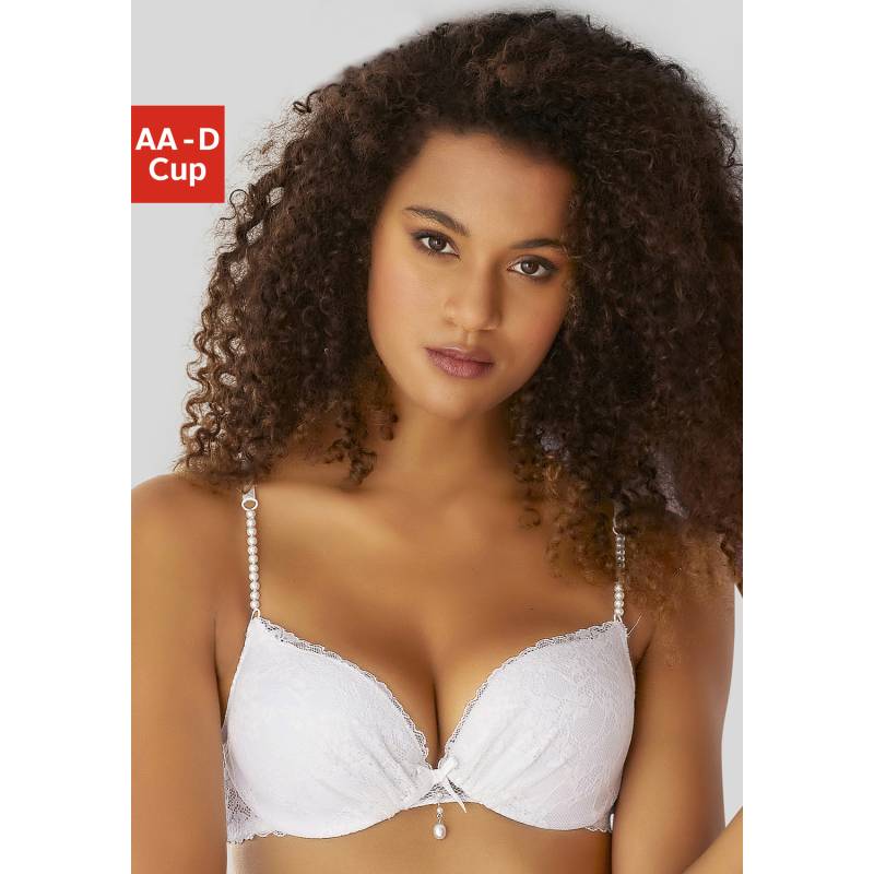 LASCANA Push-up-BH Damen weiß Gr.90C von Lascana
