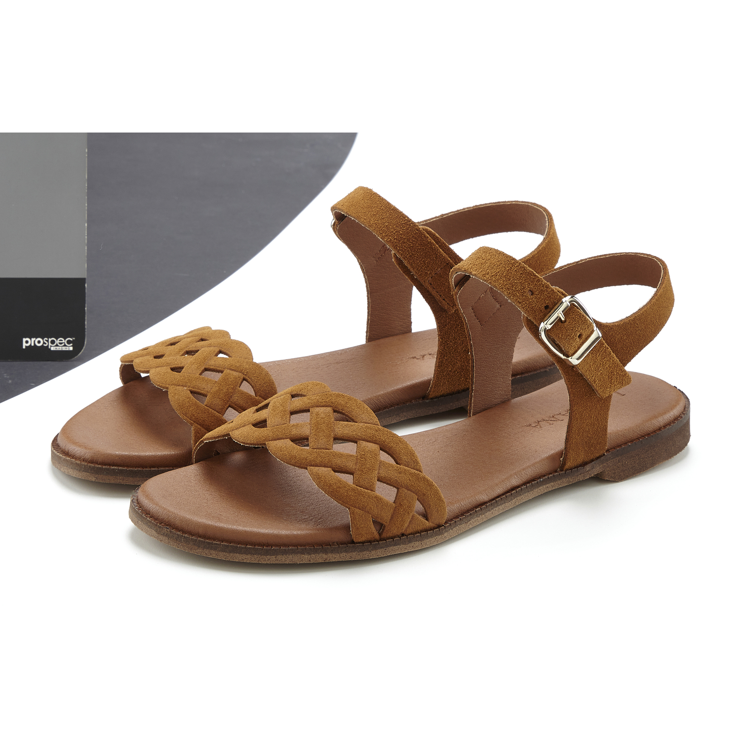 LASCANA Sandale Damen camelfarben Gr.35 von Lascana