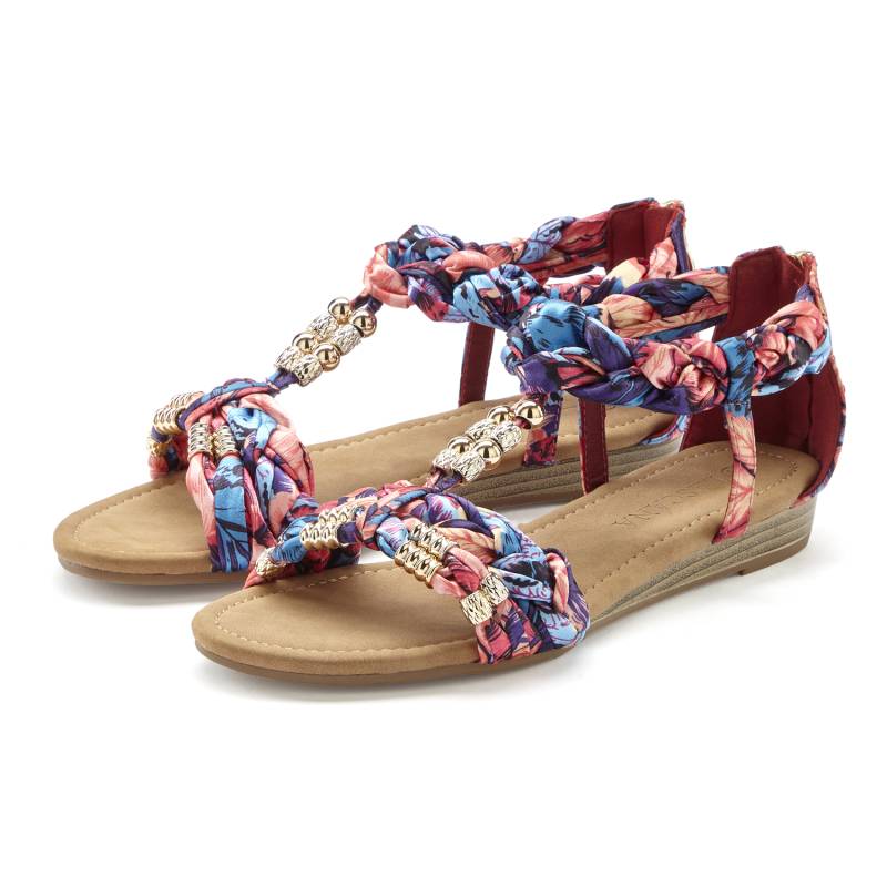 LASCANA Sandale Damen pink / lila / blau Gr.41 von Lascana