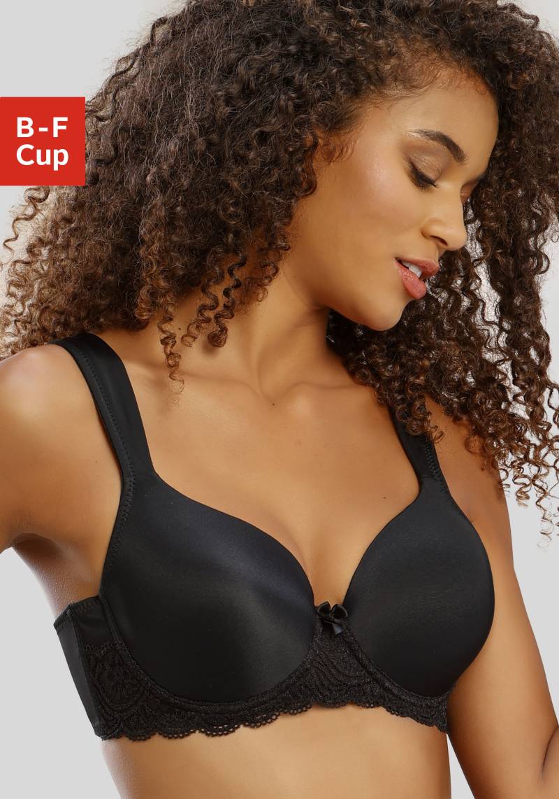 LASCANA Schalen-BH mit Bügel, nahtlos vorgeformte Cups, Spitzendetails, Dessous von Lascana