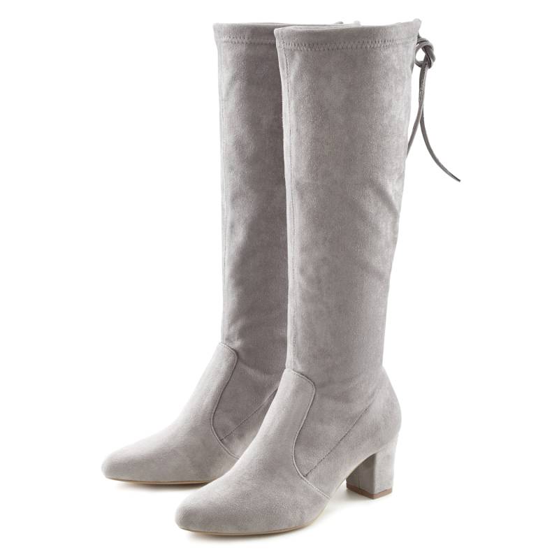 LASCANA Schlupfstiefel Damen grau Gr.41 von Lascana