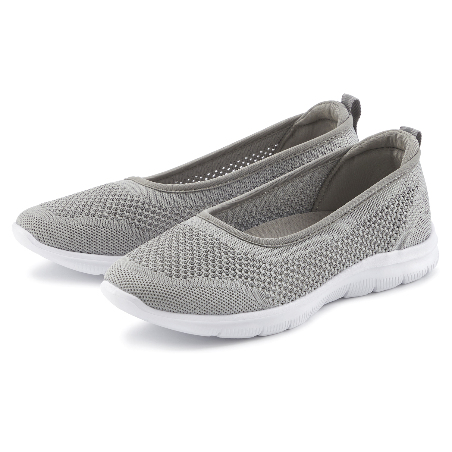 LASCANA Sneaker Ballerinas Damen grau Gr.44 von Lascana