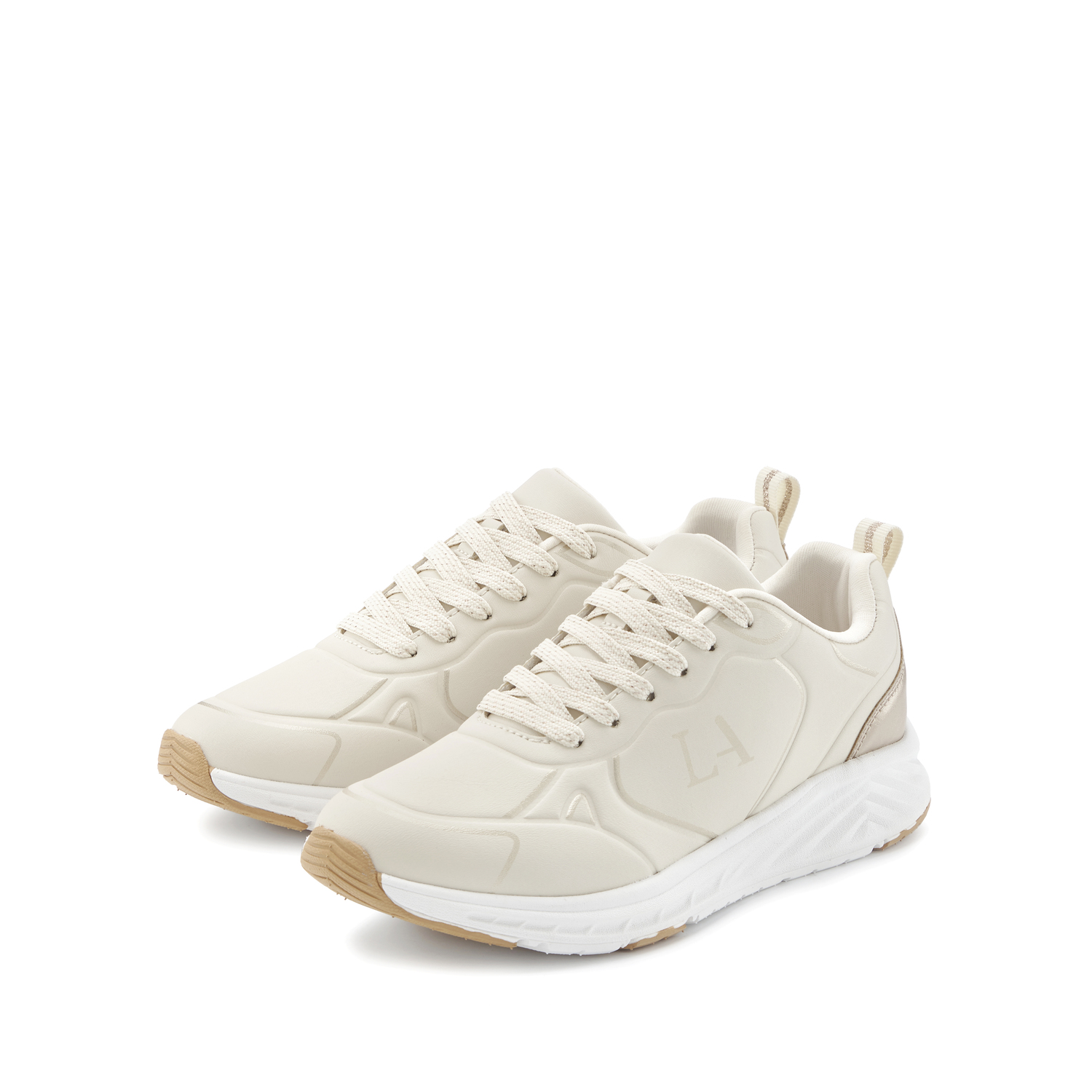 LASCANA Sneaker Damen beige/goldfarben Gr.36 von Lascana