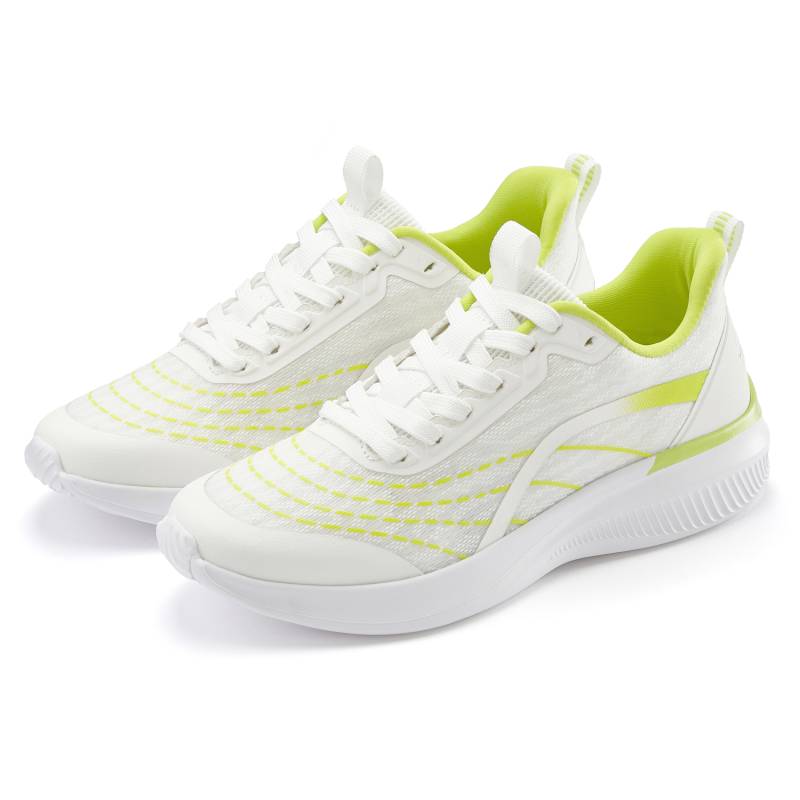 LASCANA Sneaker Damen weiß/lime Gr.37 von Lascana
