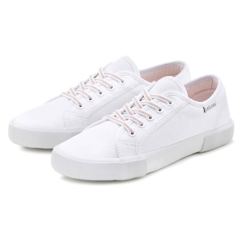 LASCANA Sneaker Damen weiß-rosé Gr.41 von Lascana