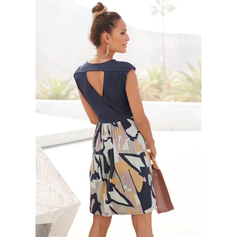 LASCANA Sommerkleid Damen bedruckt Gr.48 von Lascana