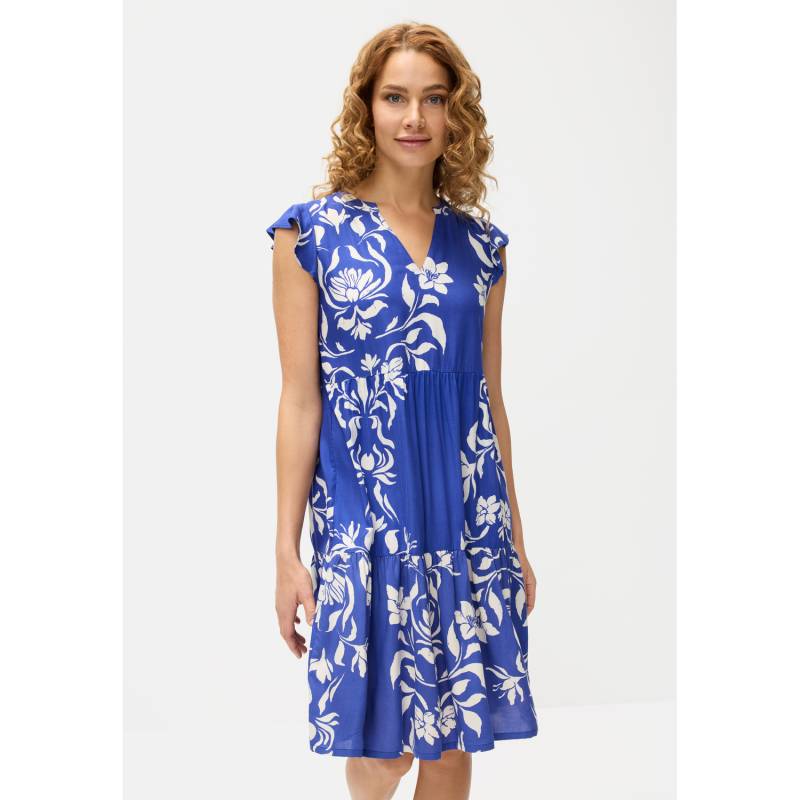 LASCANA Sommerkleid Damen creme-royal bedruckt Gr.40 von Lascana