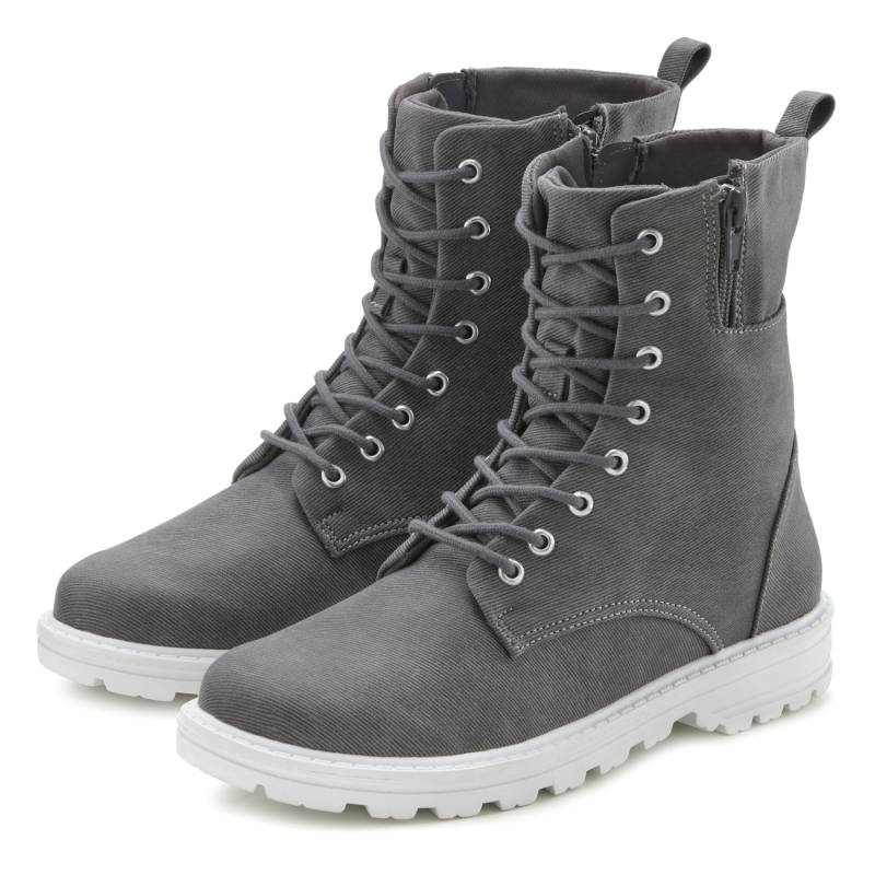 LASCANA Schnürstiefelette Damen grau Gr.41 LASCANA Schnürstiefelette Damen grau Gr.41 von Lascana