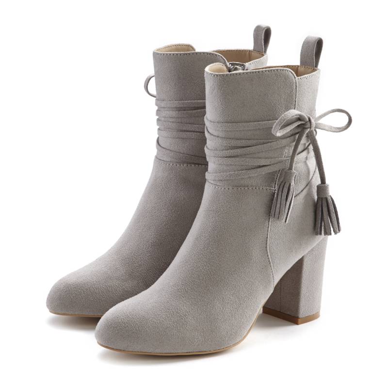 LASCANA Stiefelette Damen hellgrau Gr.36 von Lascana