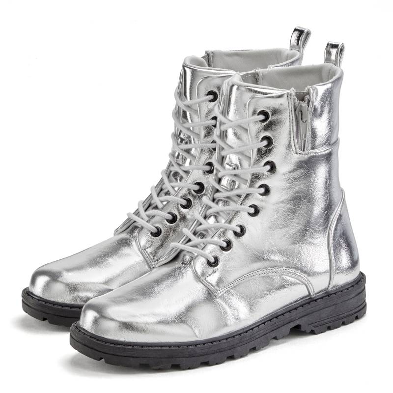 LASCANA Stiefelette Damen silberfarben Gr.37 von Lascana