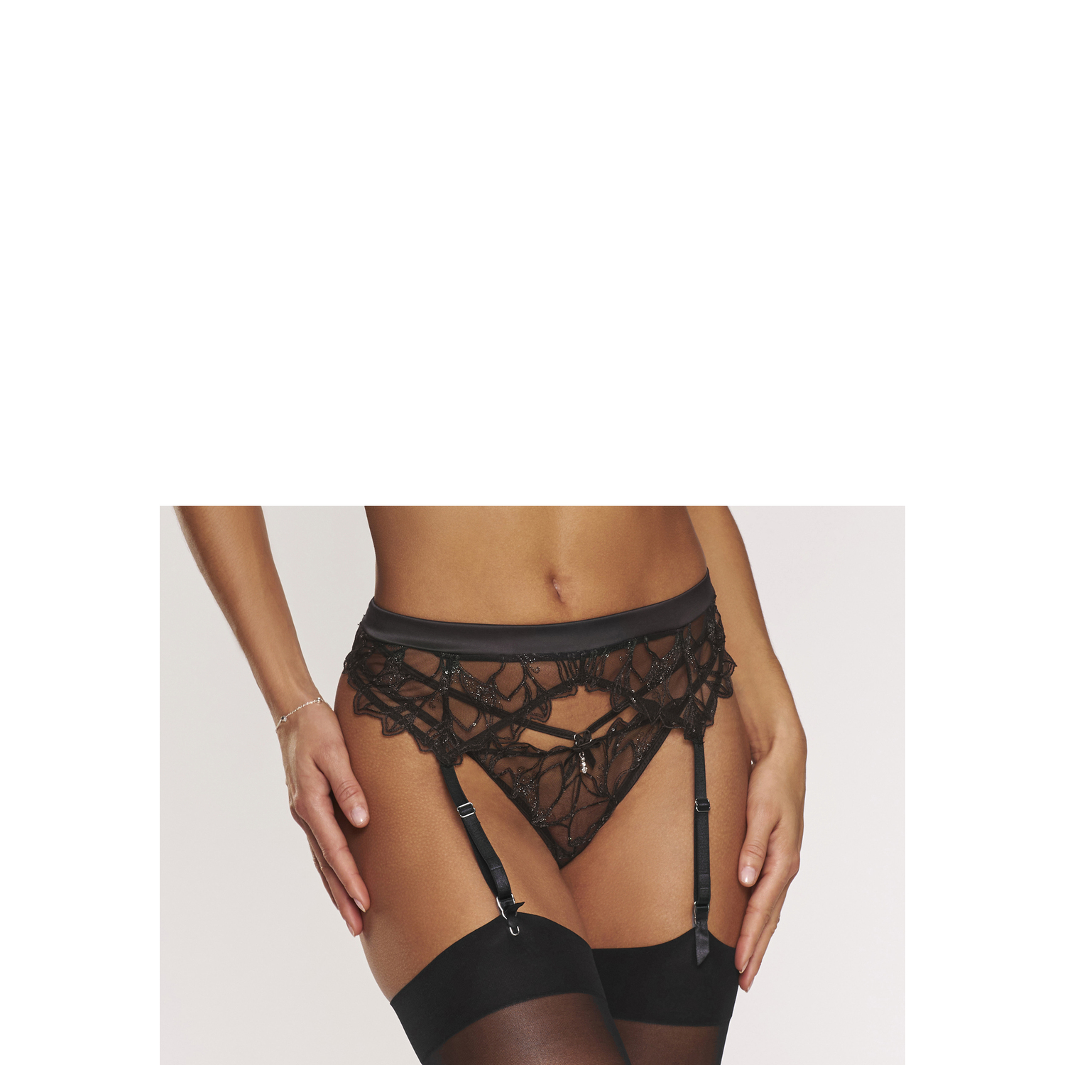 LASCANA Strapsgürtel Damen schwarz Gr.40/42 von Lascana