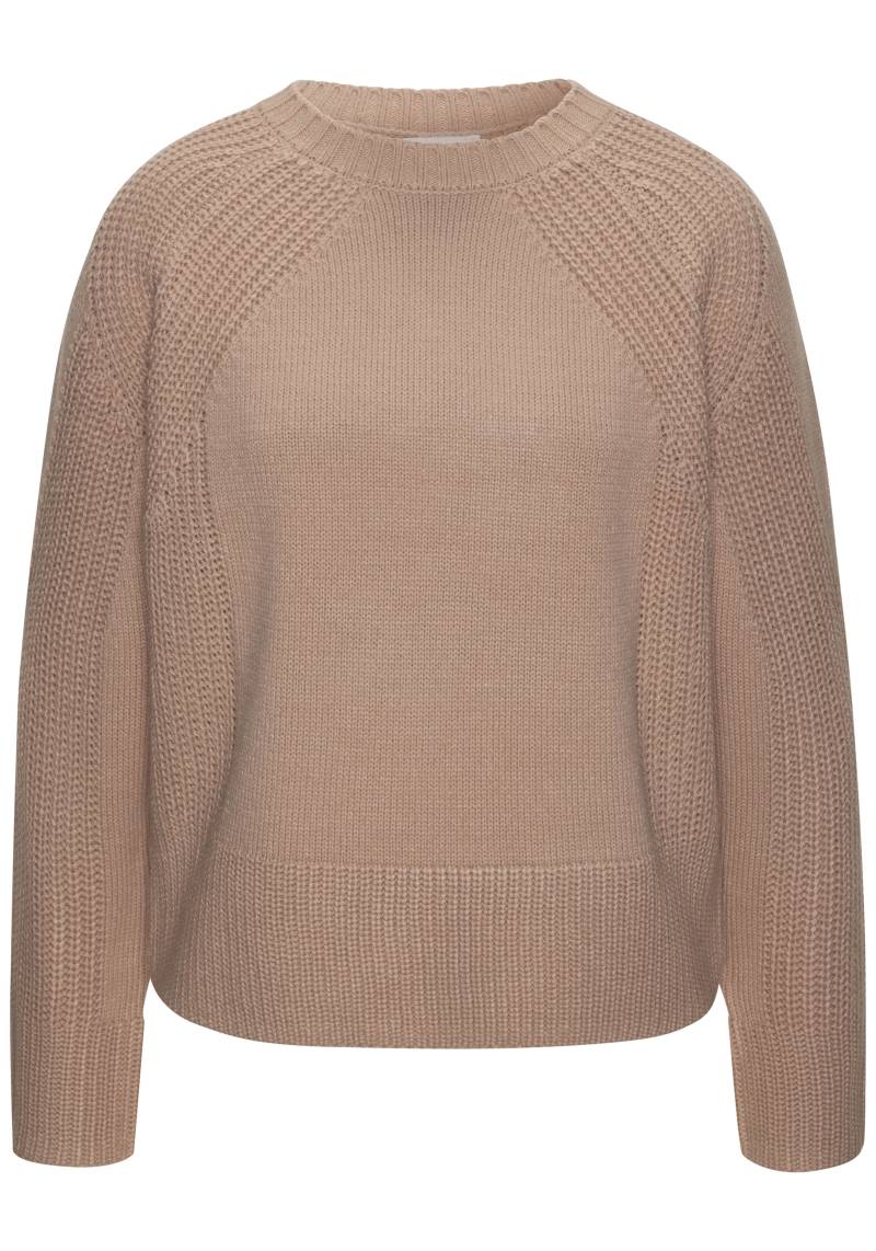 LASCANA Strickpullover mit Grobstrick-Details, Damen Pullover mit Rundhals von Lascana