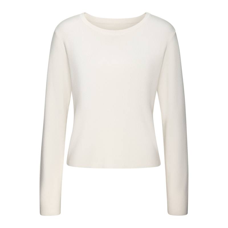 LASCANA Strickpullover Damen creme Gr.44/46 von Lascana