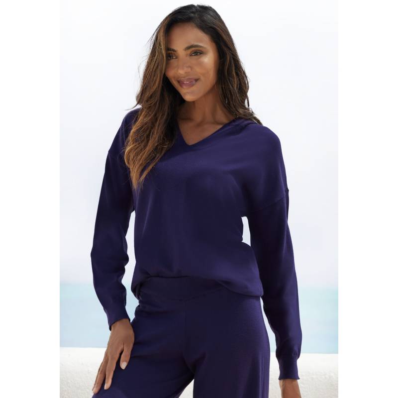 LASCANA Strickpullover Damen marine Gr.40/42 von Lascana