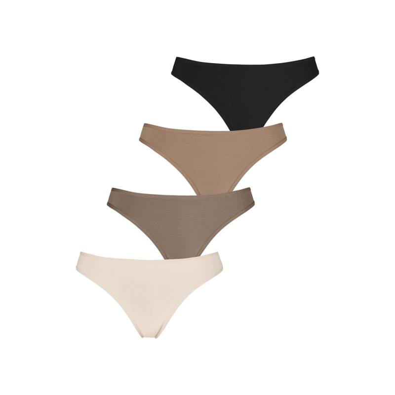 LASCANA String Damen champagner, nougat, beige, schwarz Gr.32/34 von Lascana