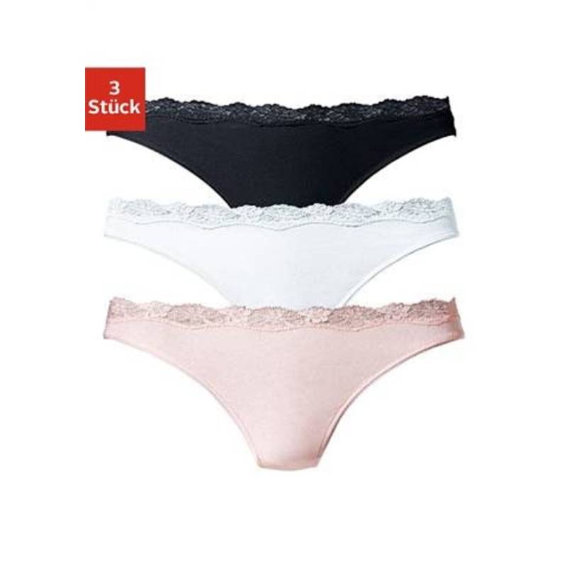 LASCANA String Damen rosa, weiß, schwarz Gr.44/46 von Lascana