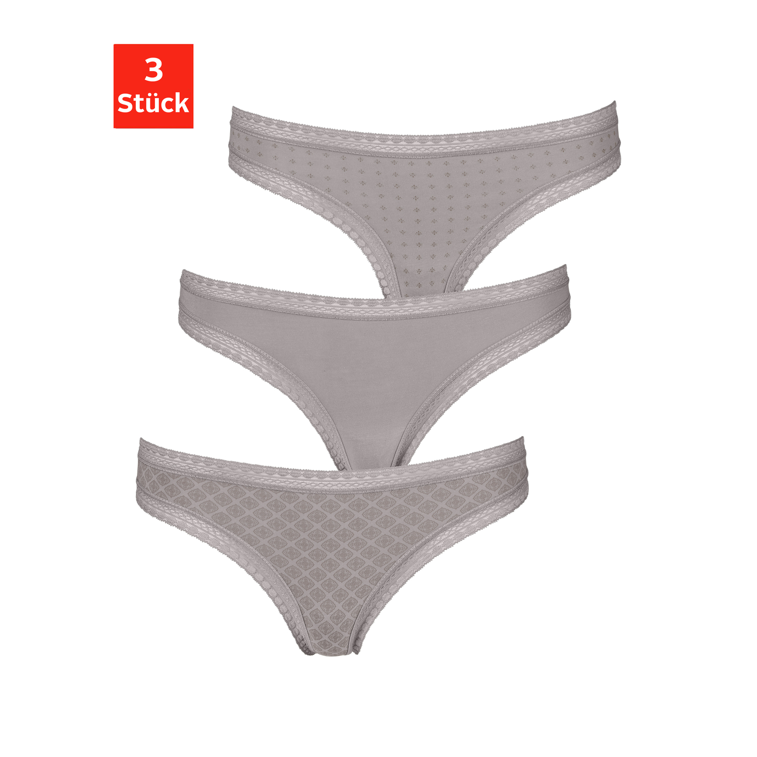 LASCANA String Damen taupe Gr.40/42 von Lascana