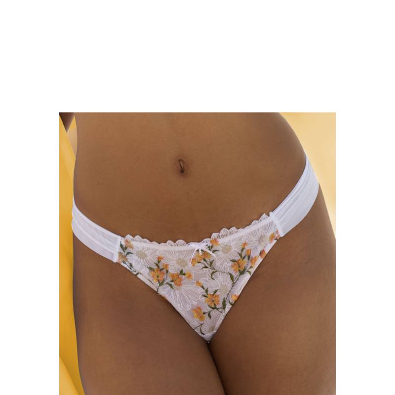 LASCANA String Damen weiß-orange Gr.40/42 von Lascana