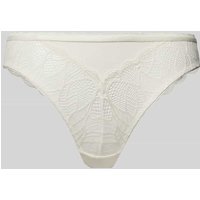 LASCANA String mit Spitzenbesatz Modell 'Alicia' in Offwhite, Größe L von Lascana