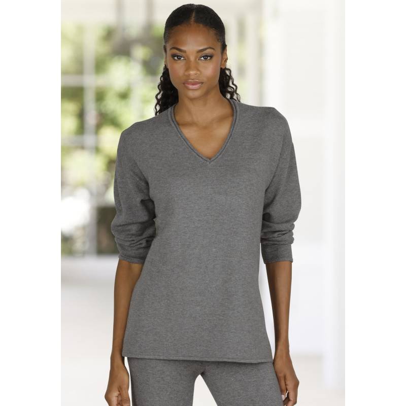 LASCANA Strickpullover Damen dunkelgrau Gr.48/50 von Lascana