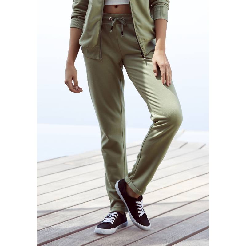 LASCANA Sweathose Damen khaki Gr.36/38 von Lascana