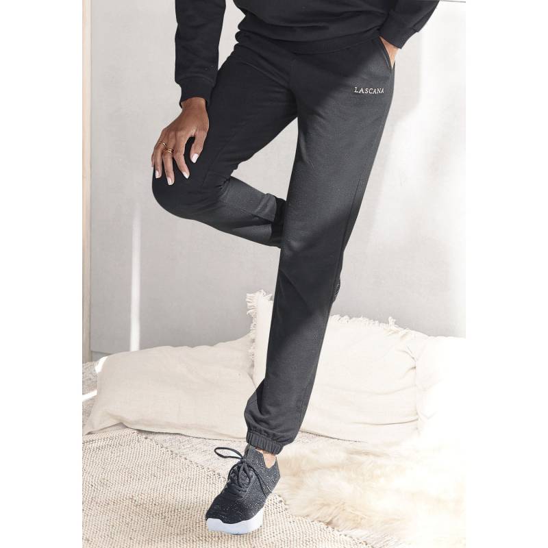 LASCANA Sweathose Damen schwarz Gr.40/42 von Lascana