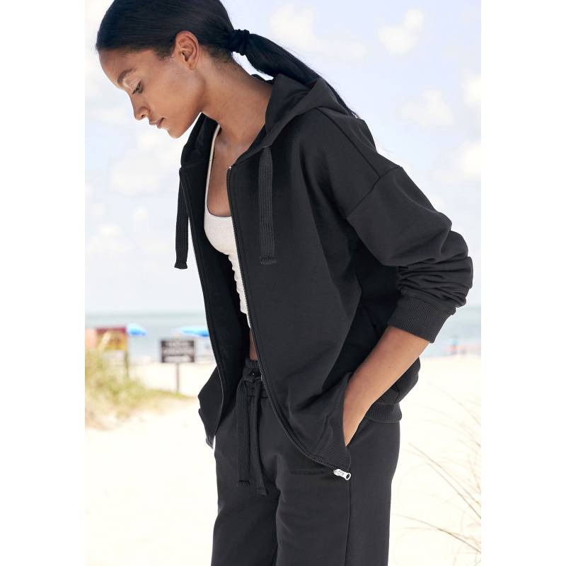 LASCANA Sweatjacke Damen schwarz Gr.40/42 von Lascana