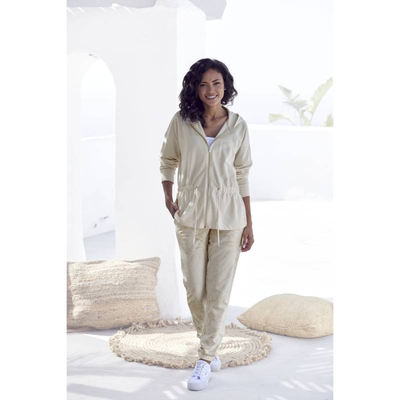 LASCANA Sweatjacke Damen silber grau Gr.44/46 von Lascana