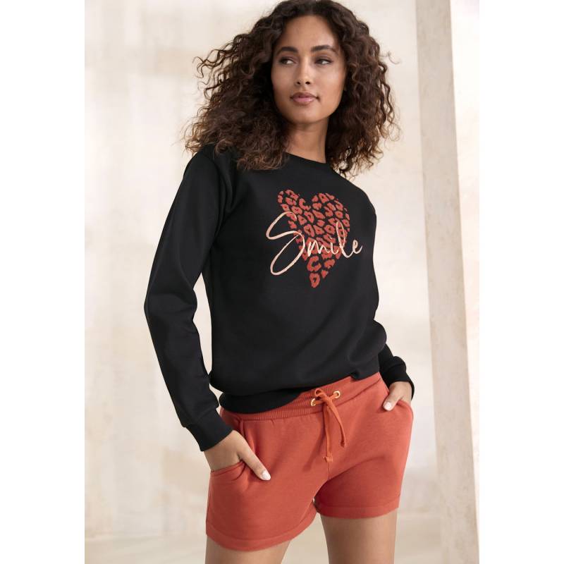 LASCANA Sweatshirt Damen schwarz Gr.44/46 von Lascana