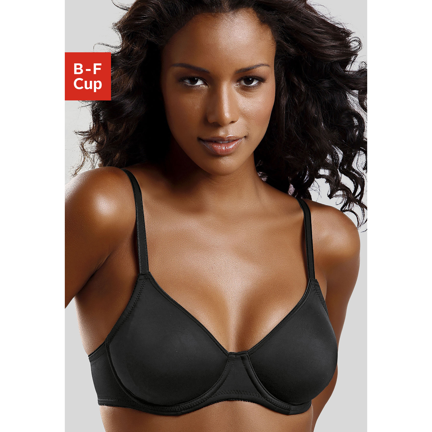 LASCANA T-Shirt-BH Damen schwarz Gr.80F von Lascana