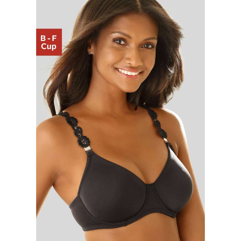 LASCANA T-Shirt-BH Damen schwarz Gr.80E von Lascana
